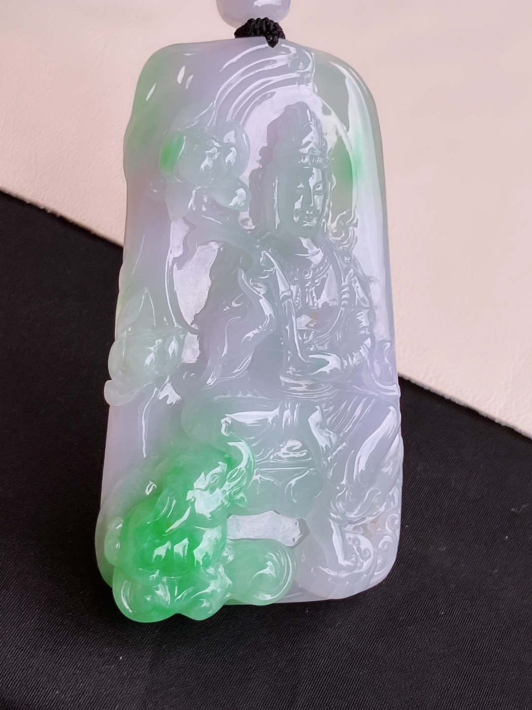 双彩普贤菩萨，饱满大气，尺寸74/41/10.6/自然光实拍