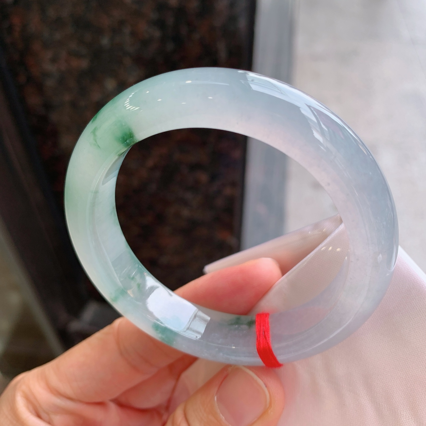 正圈冰飘花，无裂，花色漂亮