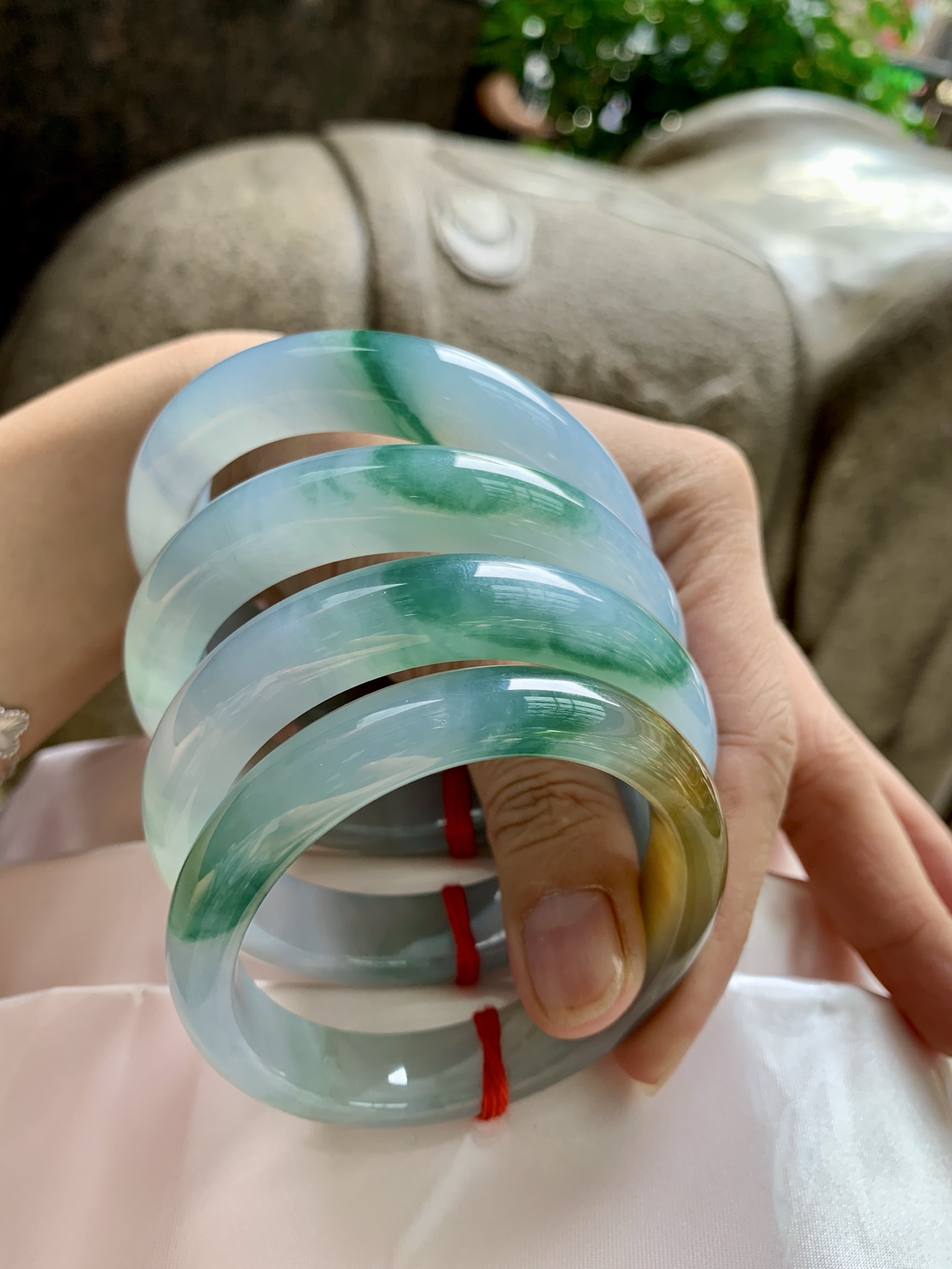 黄翡飘花正圈,打灯细纹