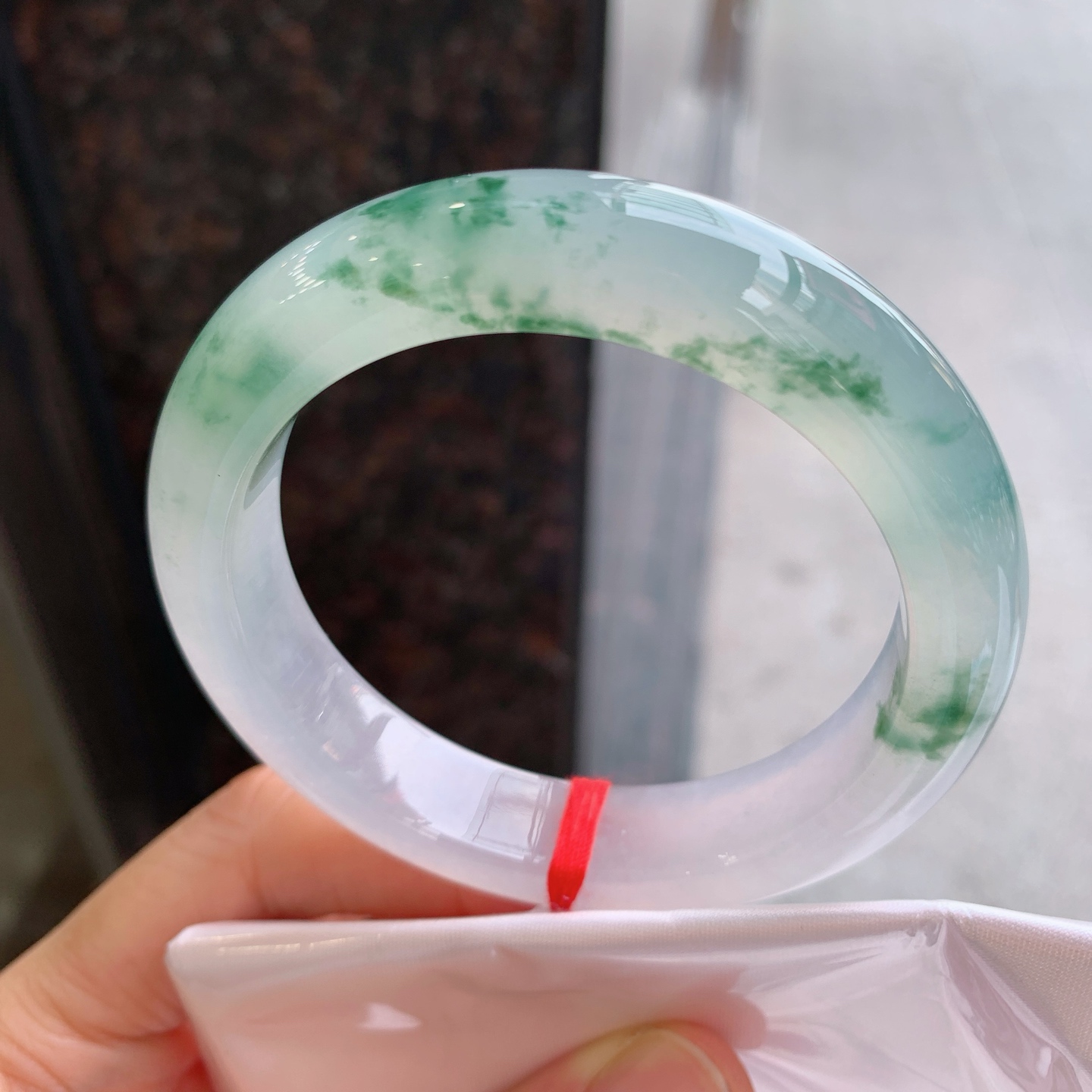 正圈冰飘花，无裂，花色漂亮