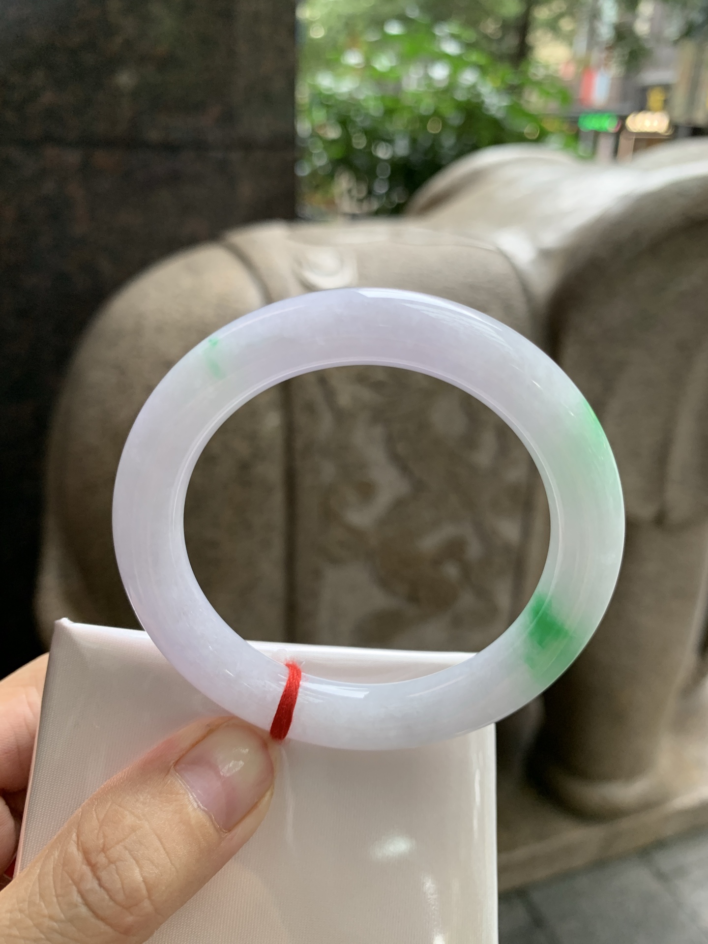 春彩阳绿圆条,52.7-9.2-9.8,0822-N1380,无裂,打灯棉线