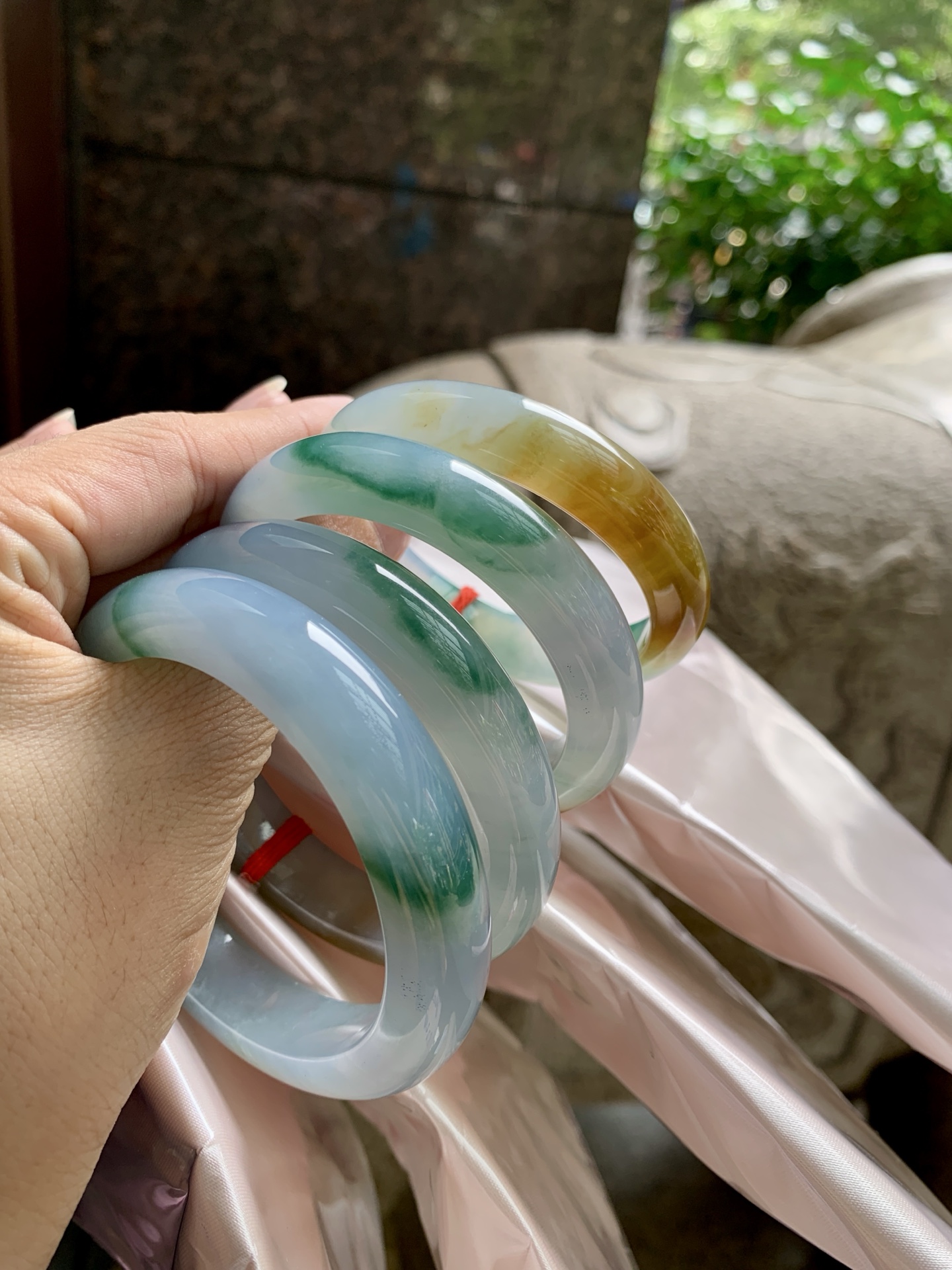 黄翡飘花正圈,打灯细纹