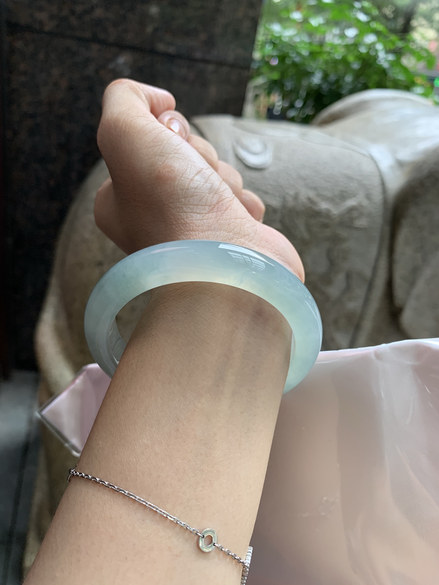 冰蓝飘花正圈,0822-N1378,打灯细纹