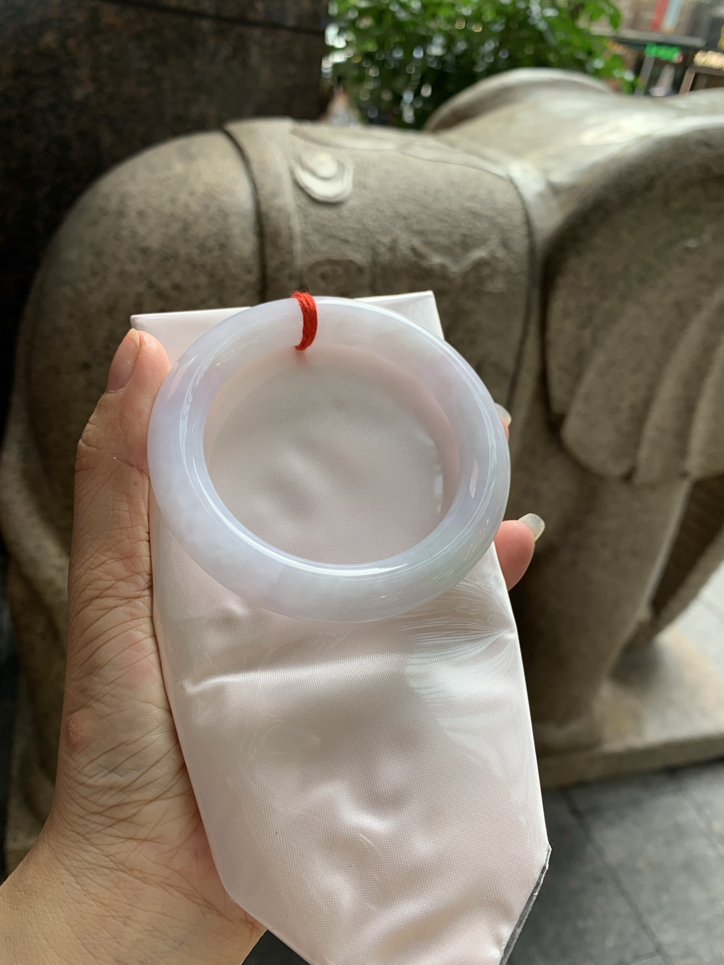 淡紫底圆条, 0822-N1394, 打灯棉线