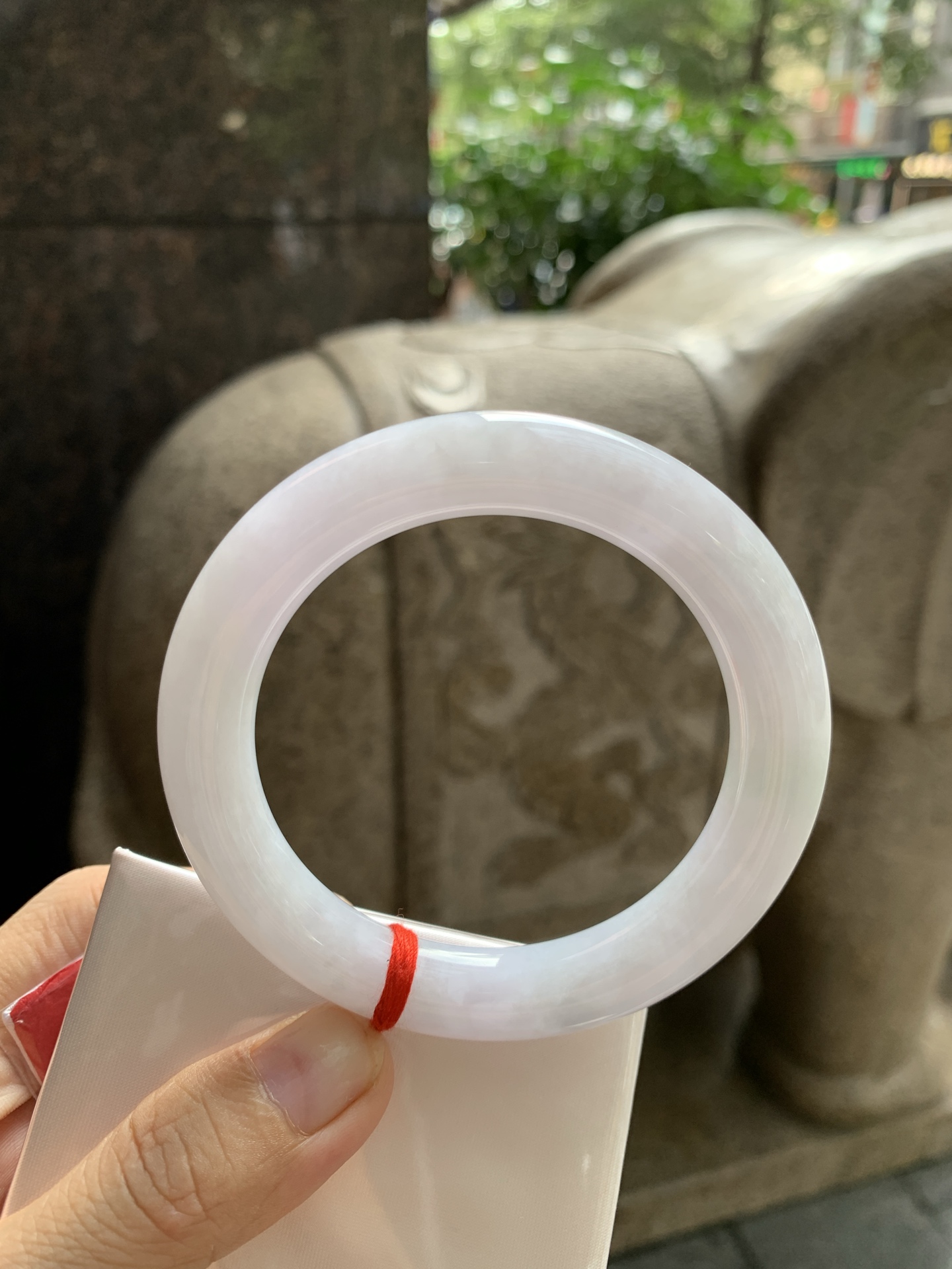 淡紫底圆条, 0822-N1394, 打灯棉线