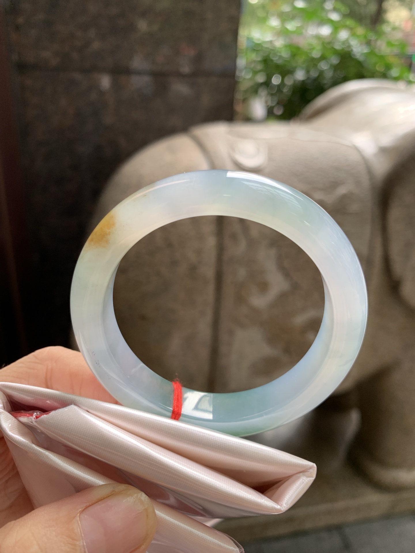 黄翡飘花正圈,0822-805-451,无裂,打灯棉线