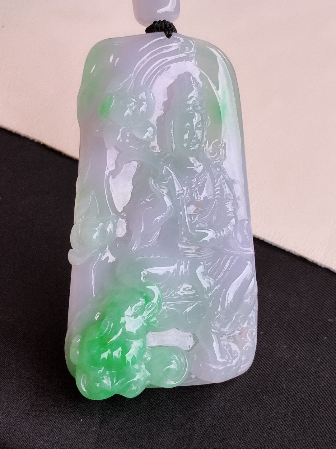 双彩普贤菩萨，饱满大气，尺寸74/41/10.6/自然光实拍