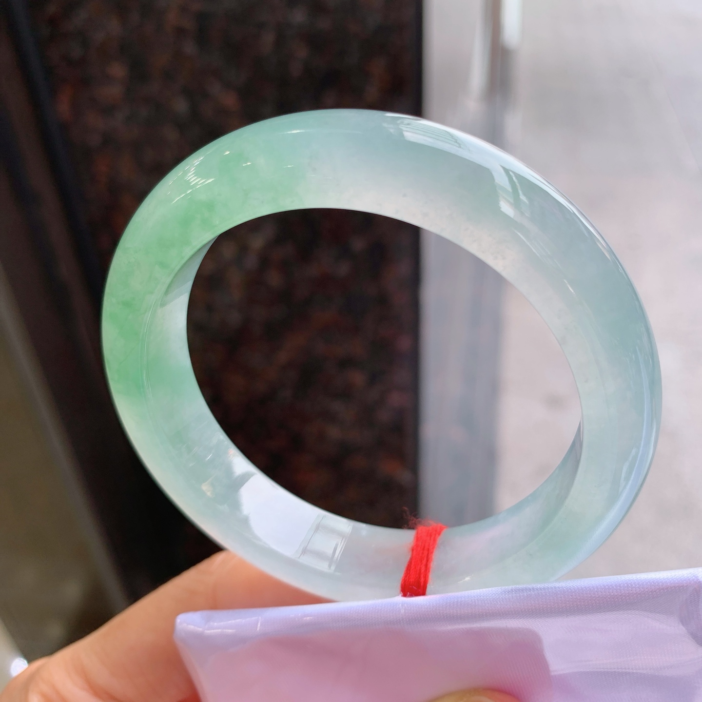 正圈冰飘绿 无裂 种色俱佳
