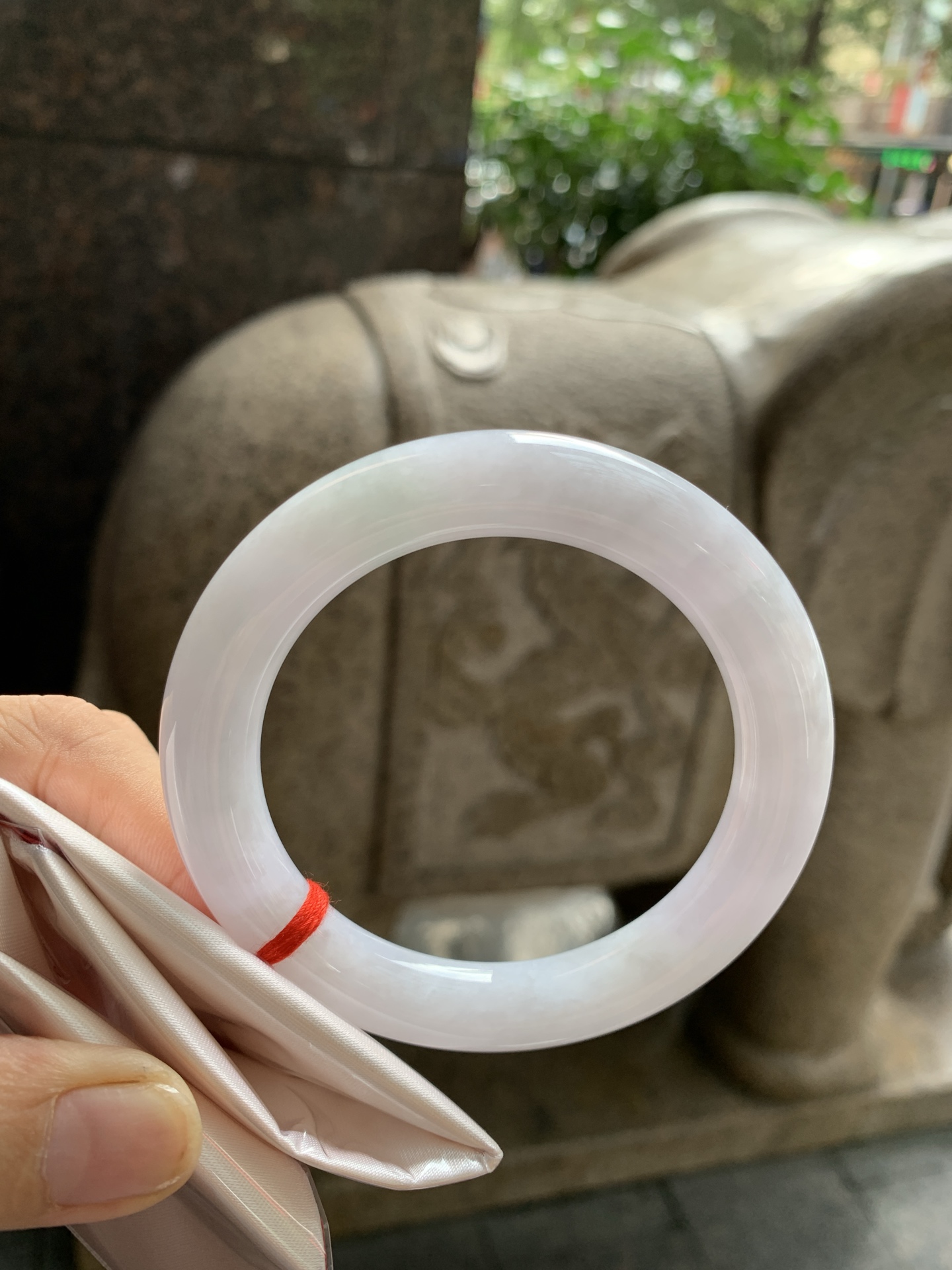 淡紫底圆条, 0822-N1394, 打灯棉线