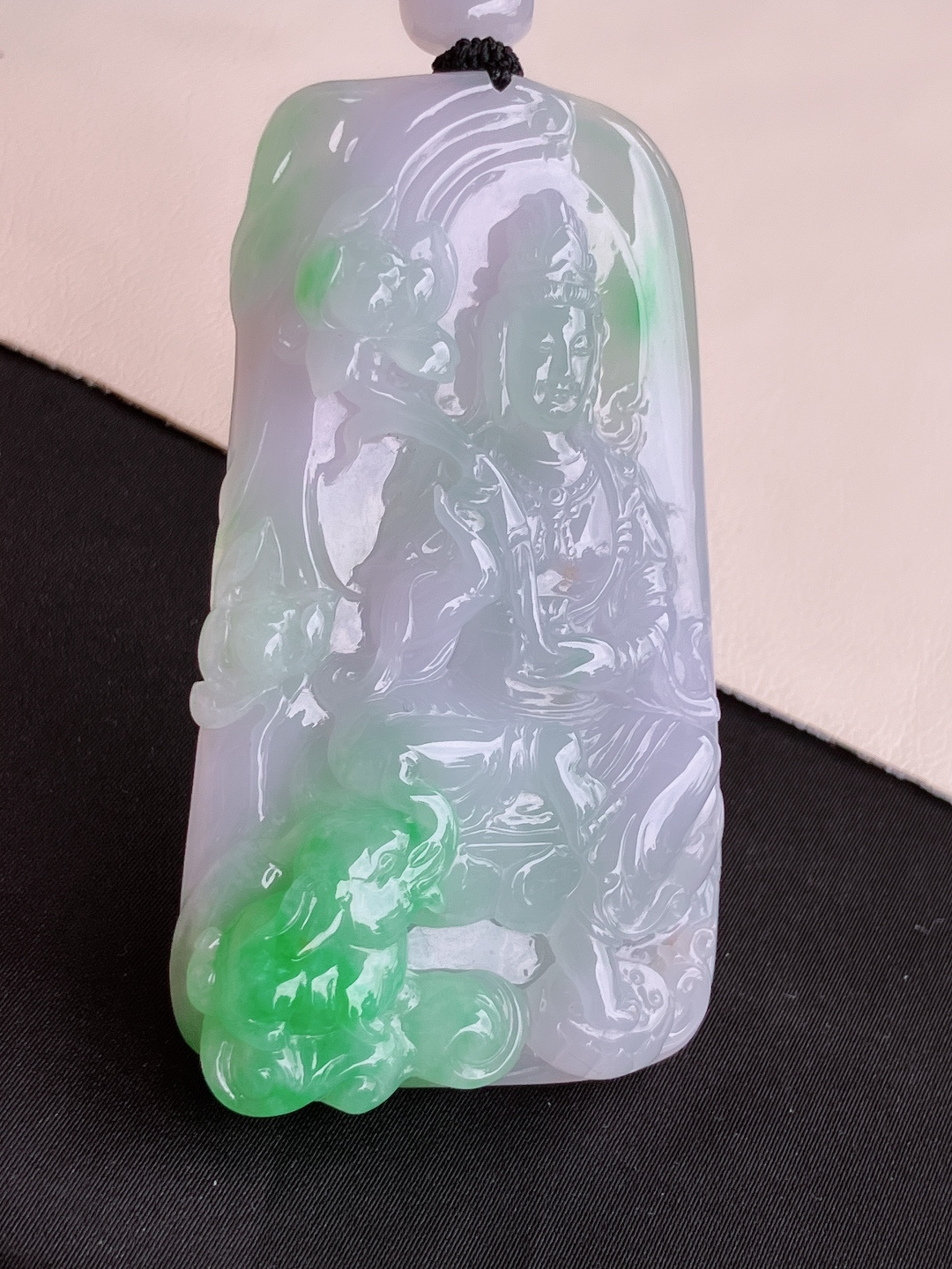 双彩普贤菩萨，饱满大气，尺寸74/41/10.6/自然光实拍