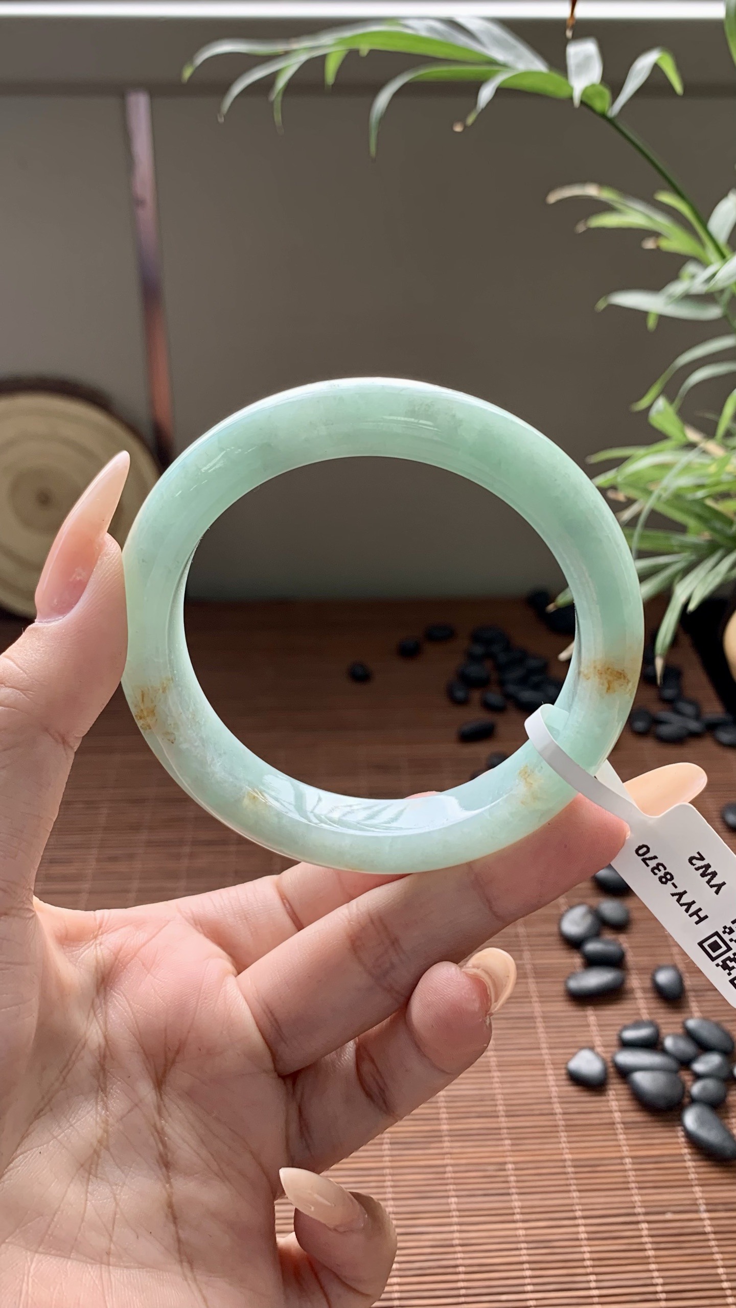 果绿洒金正圈成品 HYY-8370 ⭕️56.5-12-8