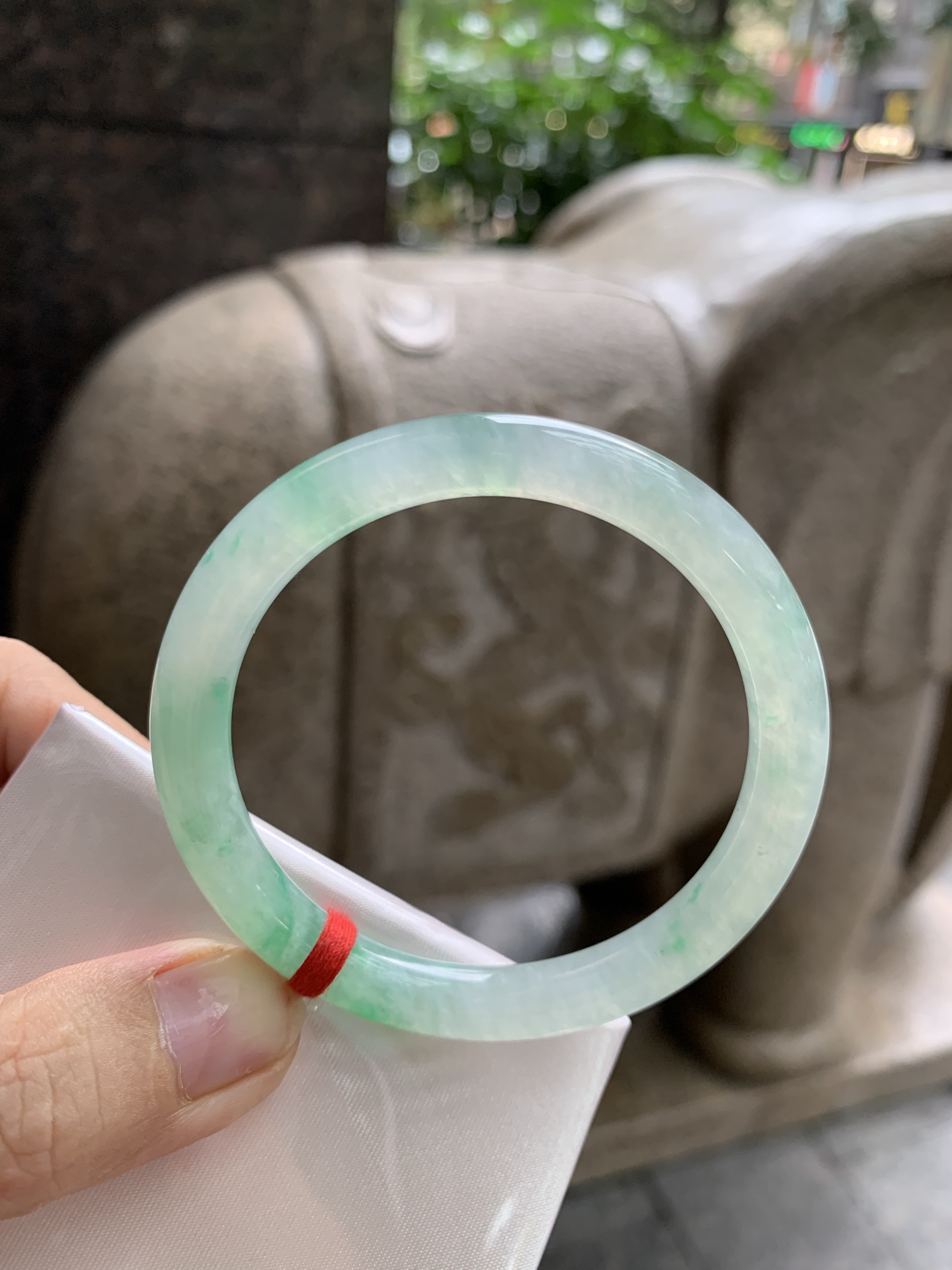 冰飘绿圆条, 0822-N1389, 打灯棉絮