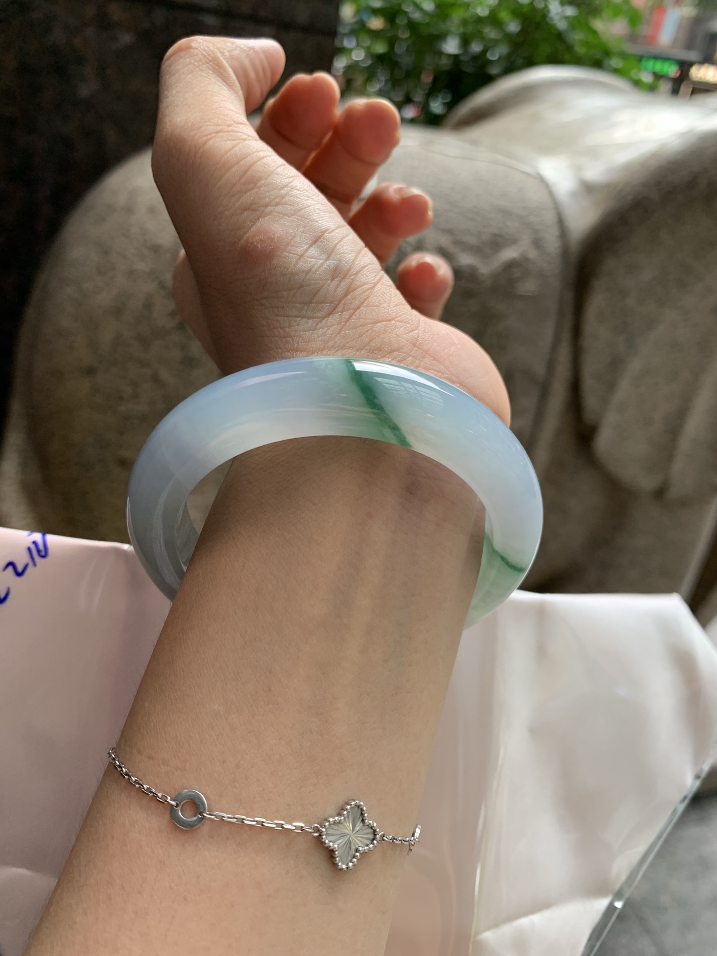 黄翡飘花正圈,打灯细纹