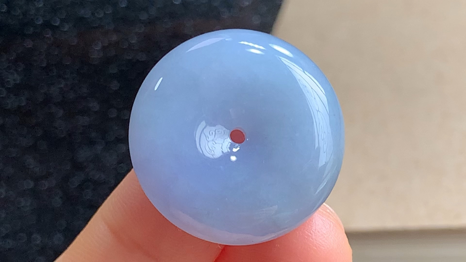 平安扣，无裂，尺寸23.7-7.2mm，包A附证书