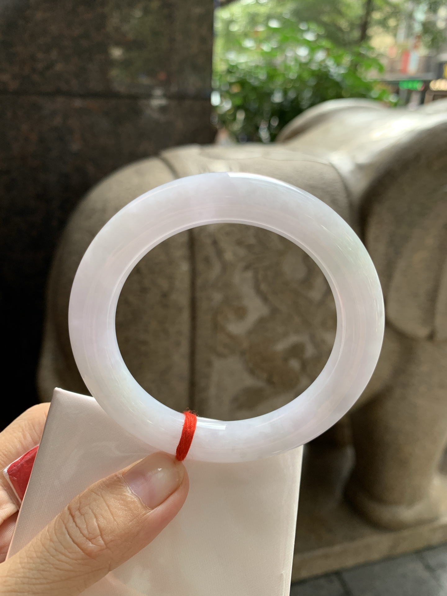 淡紫底圆条, 0822-N1394, 打灯棉线