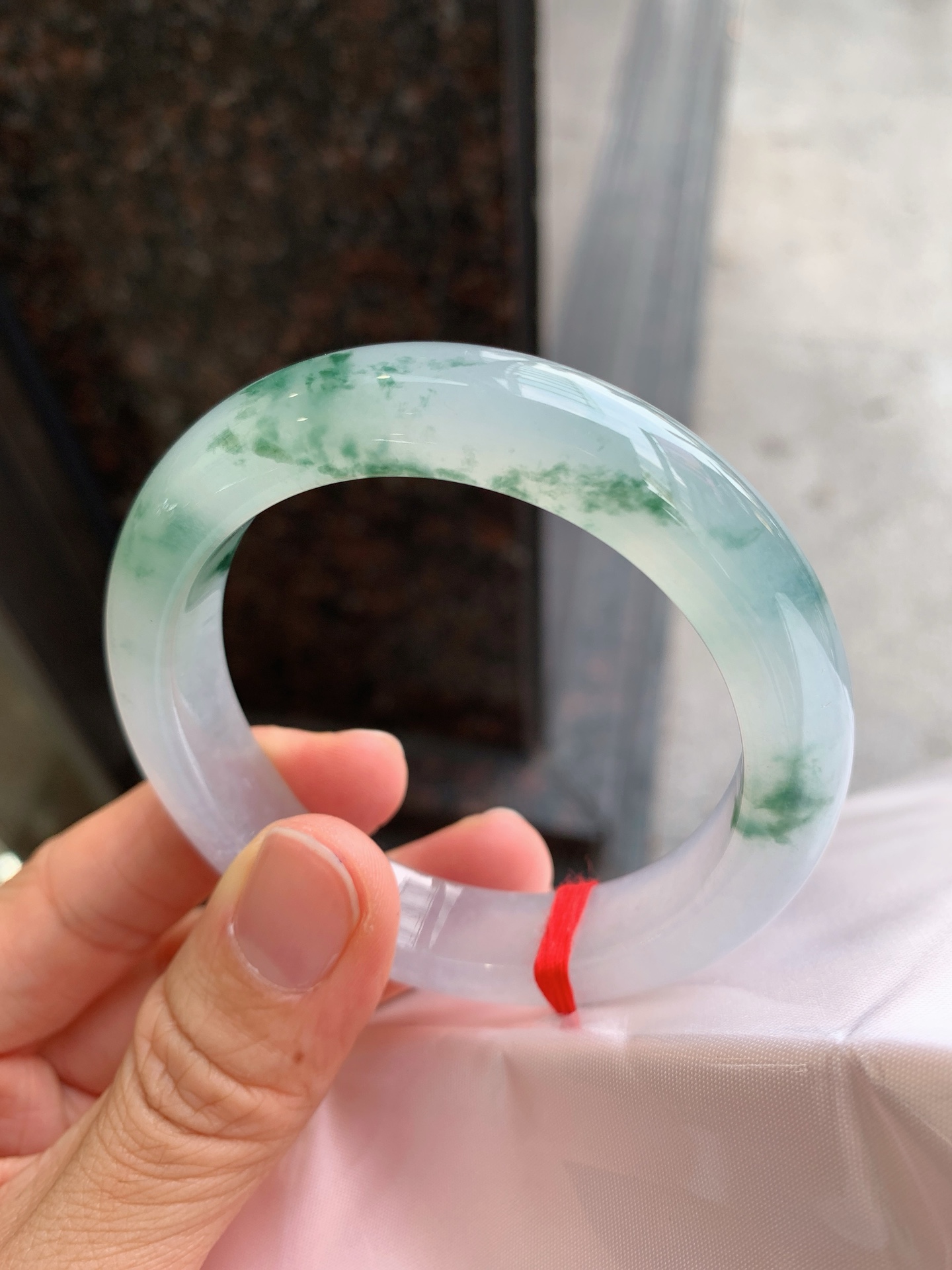正圈冰飘花，无裂，花色漂亮