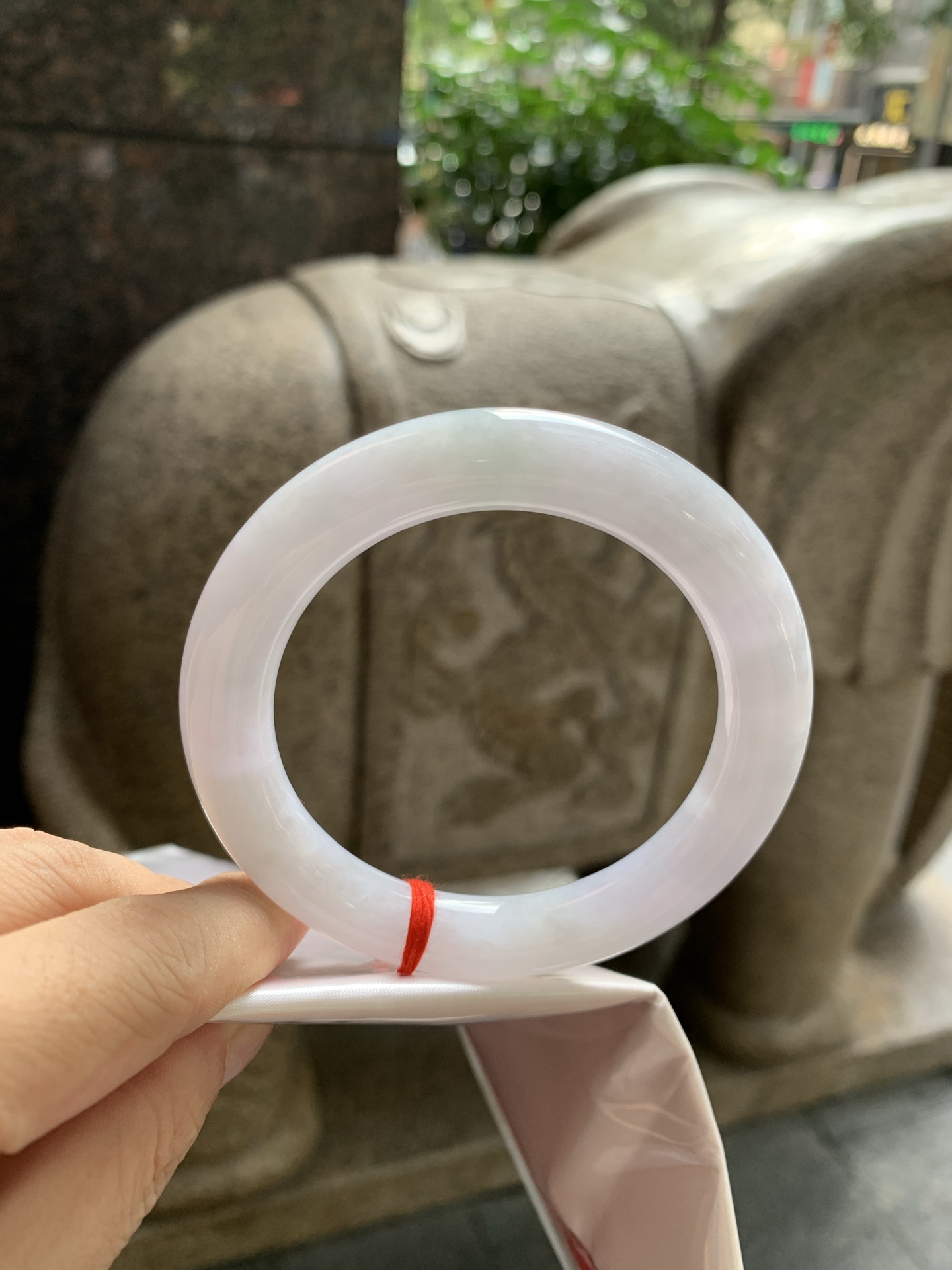 淡紫底圆条, 0822-N1394, 打灯棉线