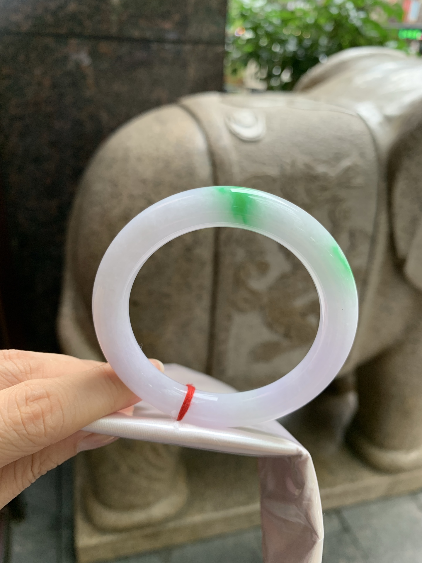 春彩阳绿圆条,52.7-9.2-9.8,0822-N1380,无裂,打灯棉线
