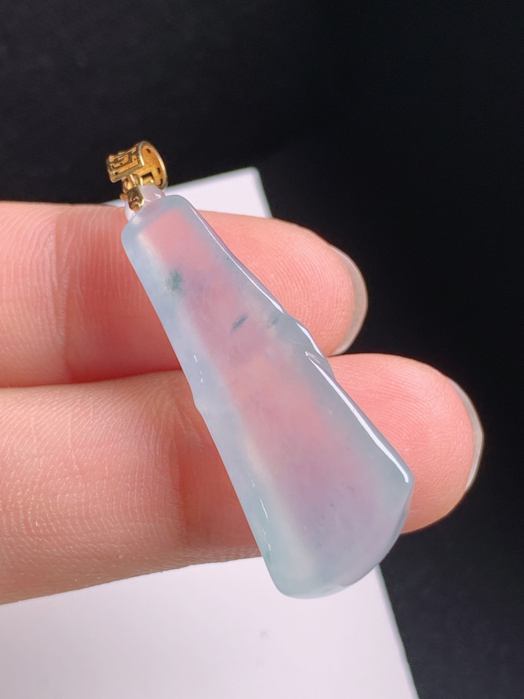 飘花竹节吊坠，飘花飘逸，清透起光，节节高升，530819