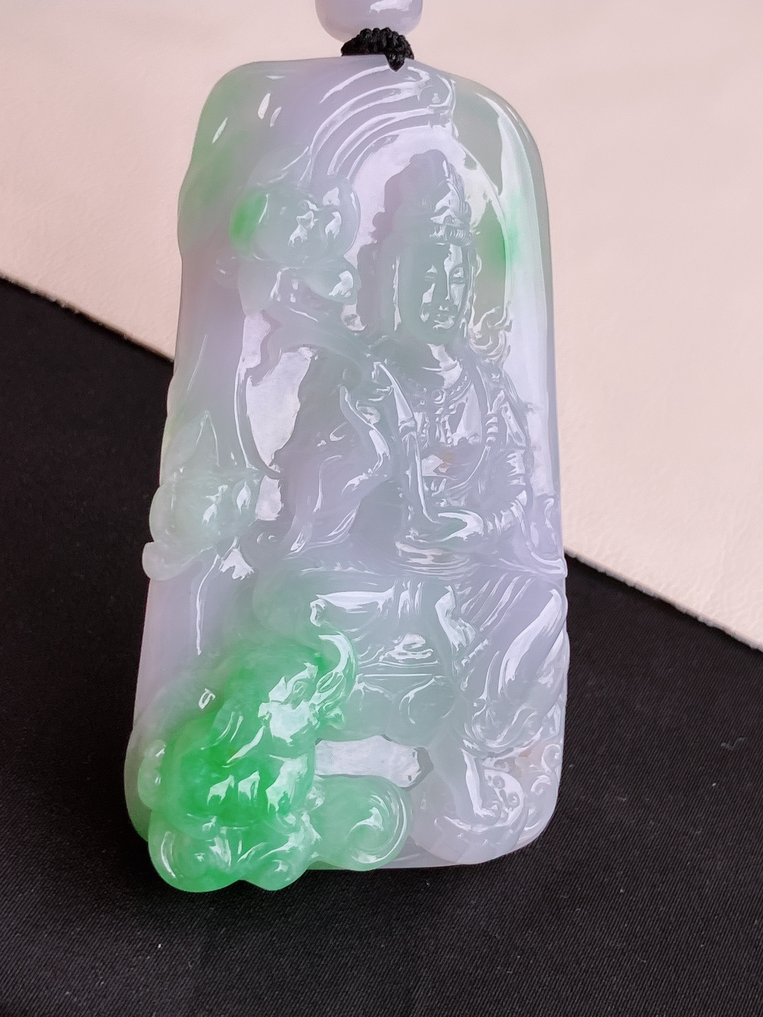双彩普贤菩萨，饱满大气，尺寸74/41/10.6/自然光实拍