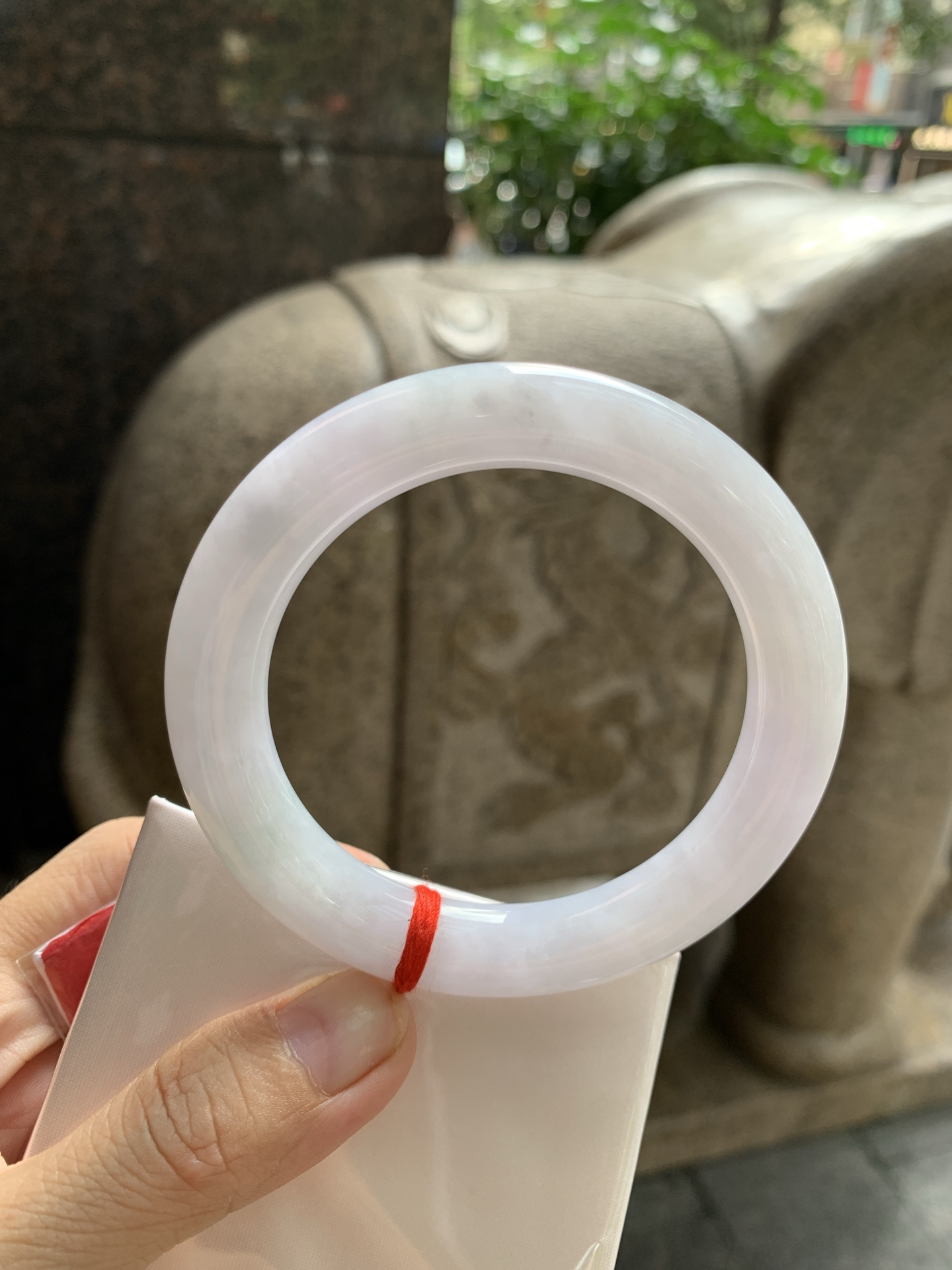 淡紫底圆条, 0822-N1394, 打灯棉线