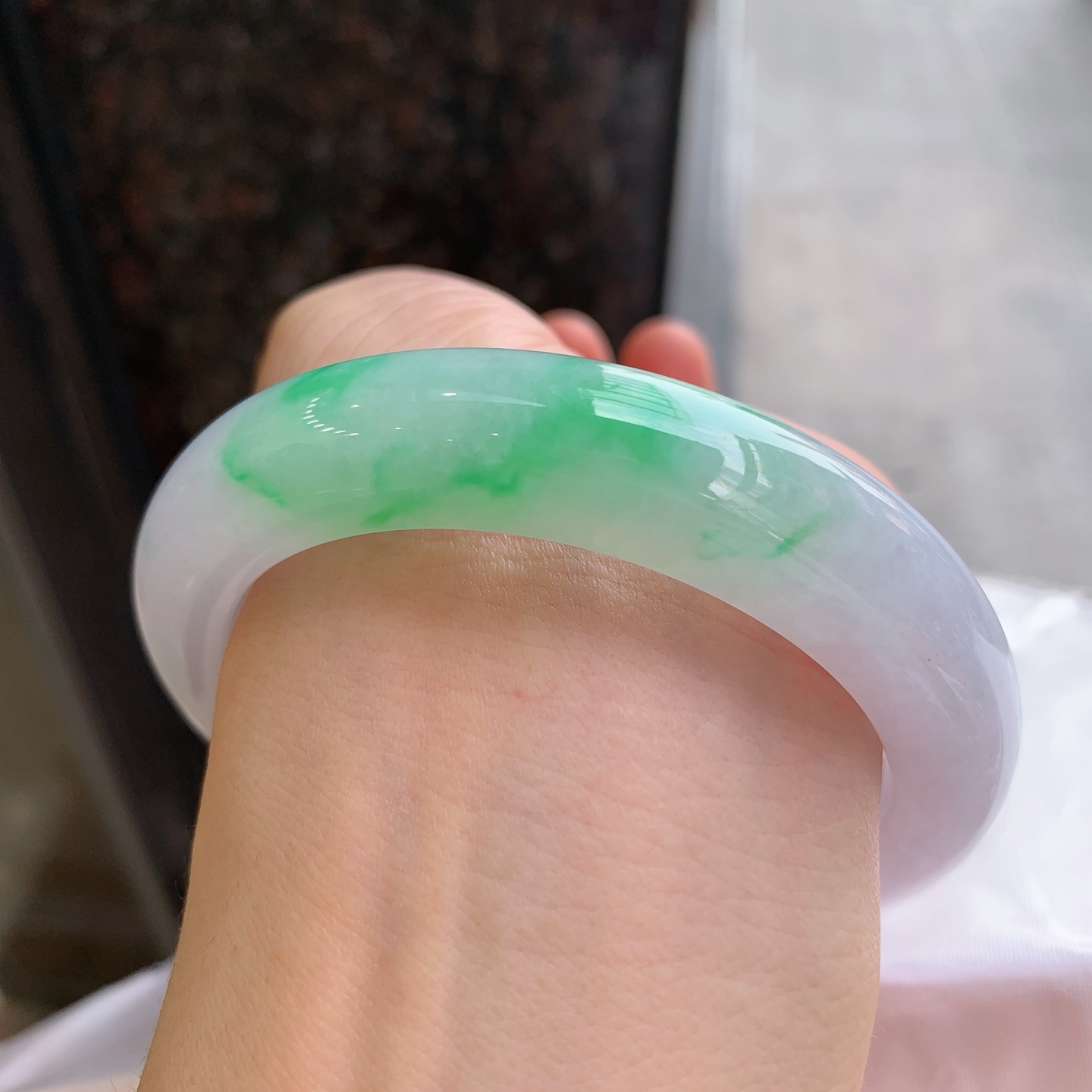正圈飘绿 无裂 大圈口