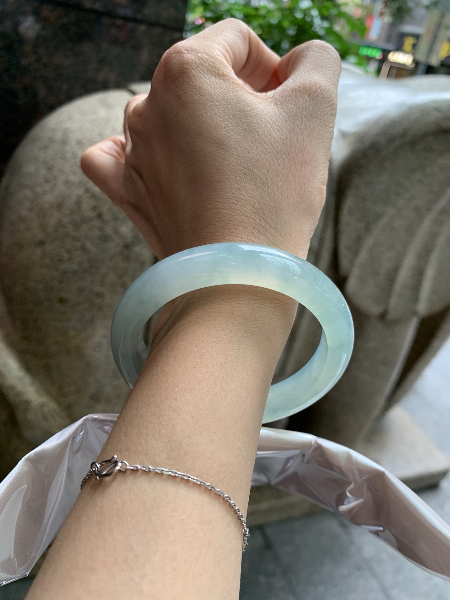 冰蓝飘花正圈,0822-N1378,打灯细纹