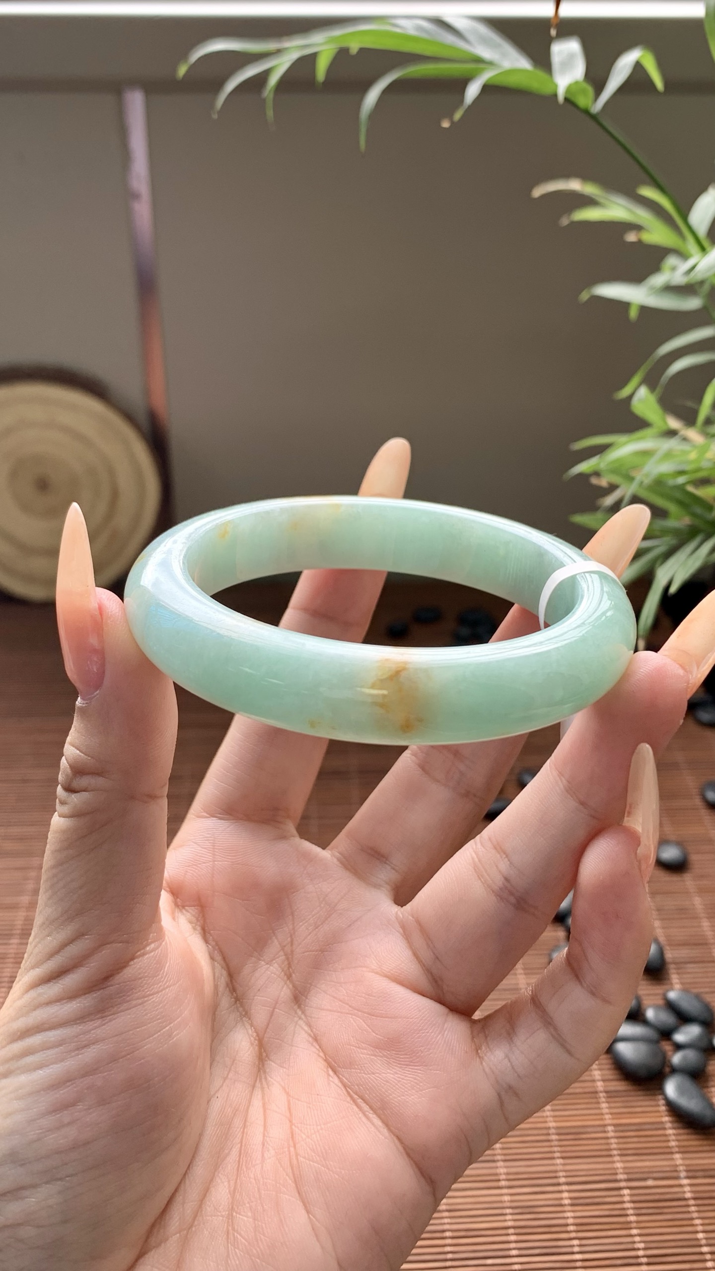 果绿洒金正圈成品 HYY-8370 ⭕️56.5-12-8