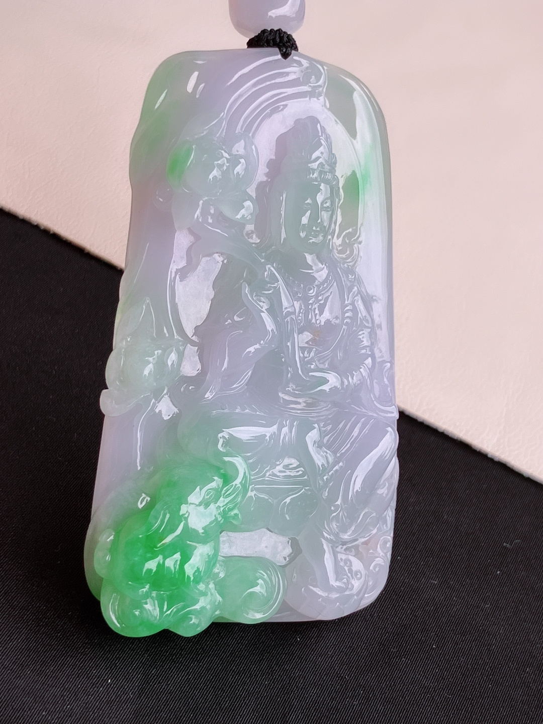 双彩普贤菩萨，饱满大气，尺寸74/41/10.6/自然光实拍