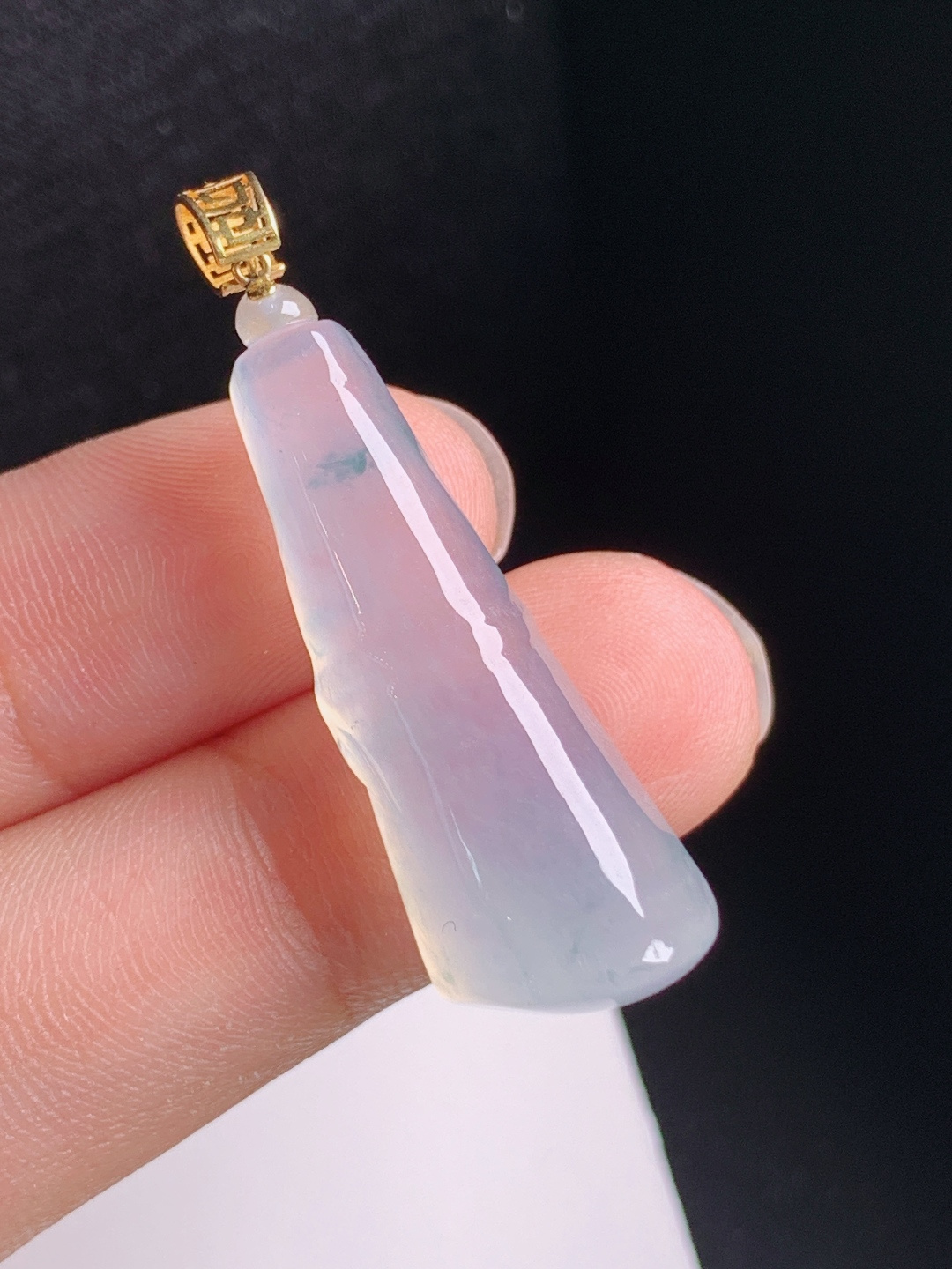 飘花竹节吊坠，飘花飘逸，清透起光，节节高升，530819