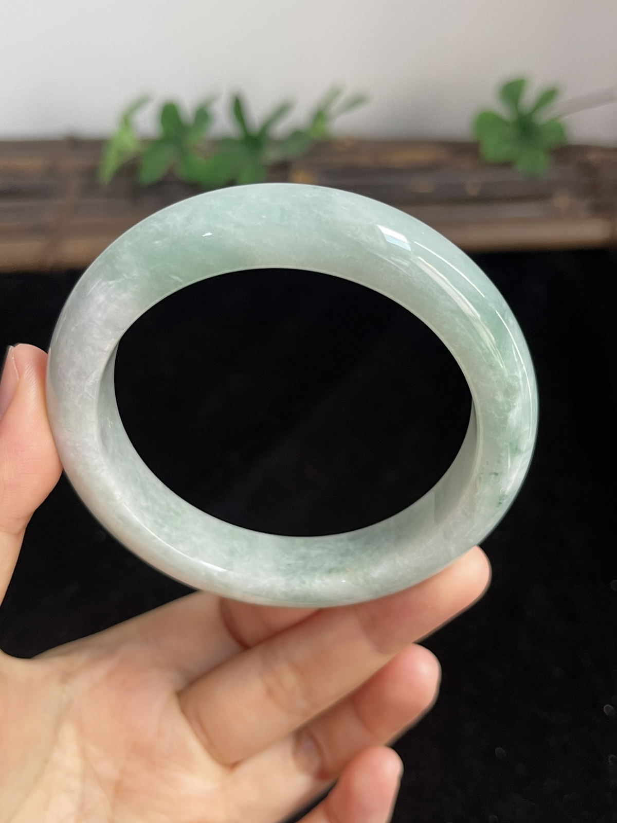 正圈56.5圈口，翡翠手镯