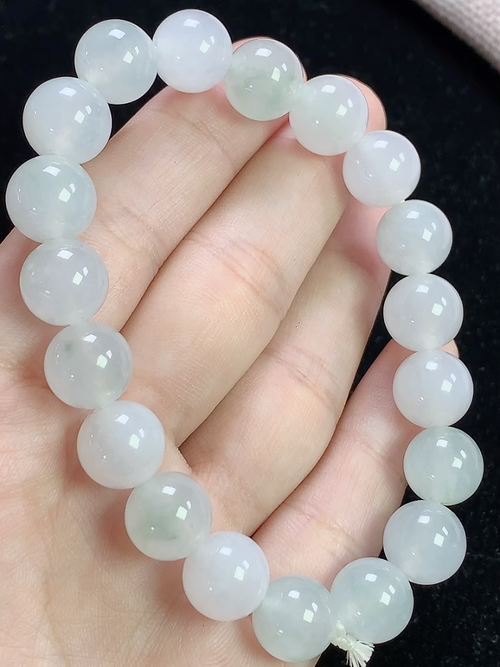 冰种玉珠手串，尺寸10.5mm，D23xma8