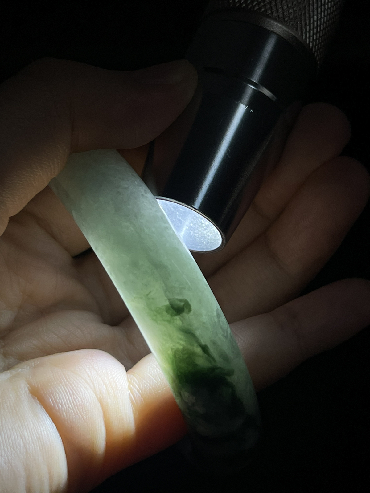 正圈57圈口，翡翠手镯