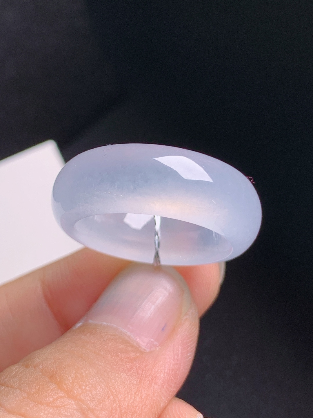 冰种指环，冰透胶润，干净纯粹，低调耐看