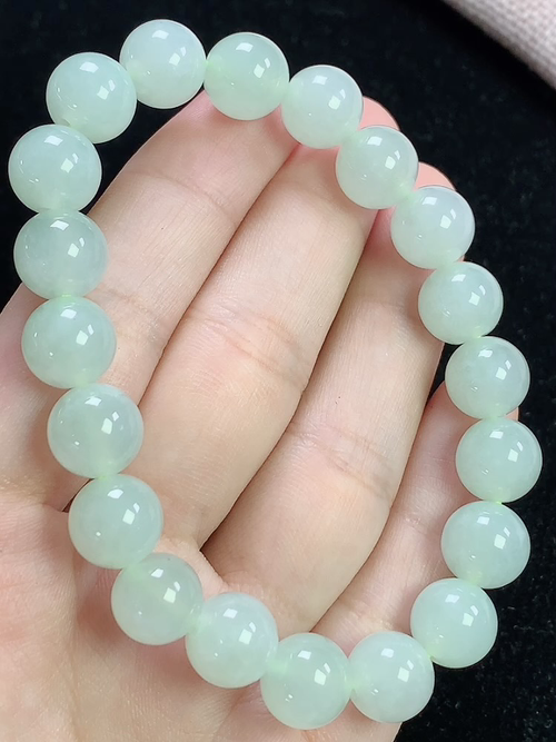冰晴玉珠手串，尺寸10mm，D23xma8