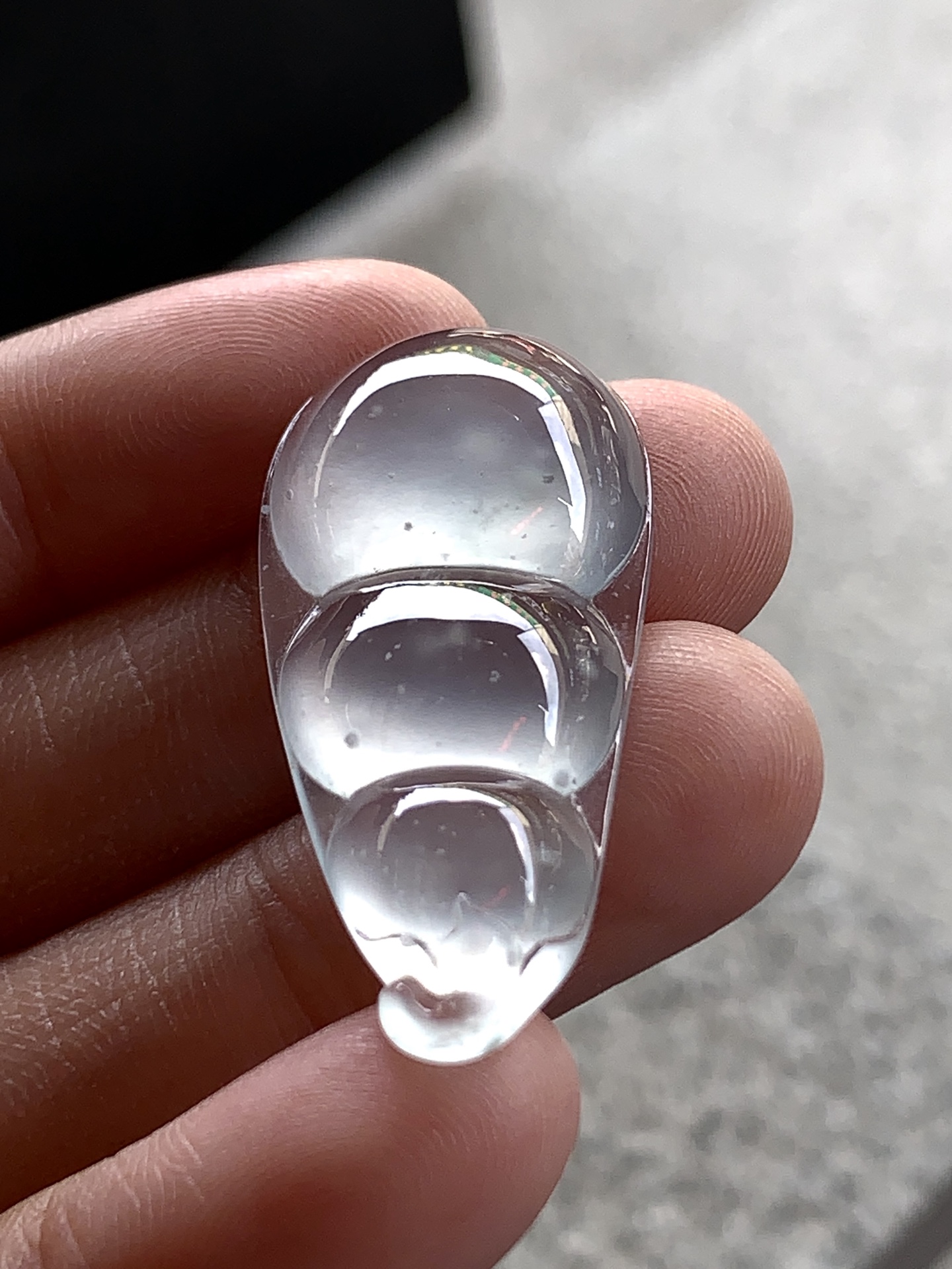 ️ 冰种福豆，尺寸：35×16.5×6，玉润福长，典藏佳选