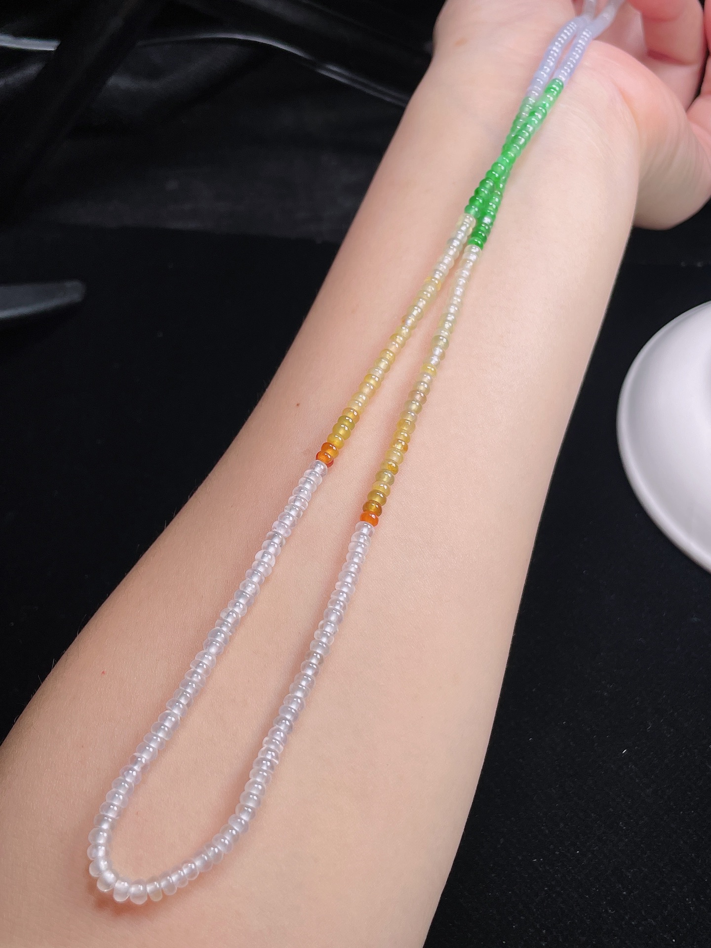 ️ 多彩珠串 色彩缤纷 通透无比 裸石：3.5