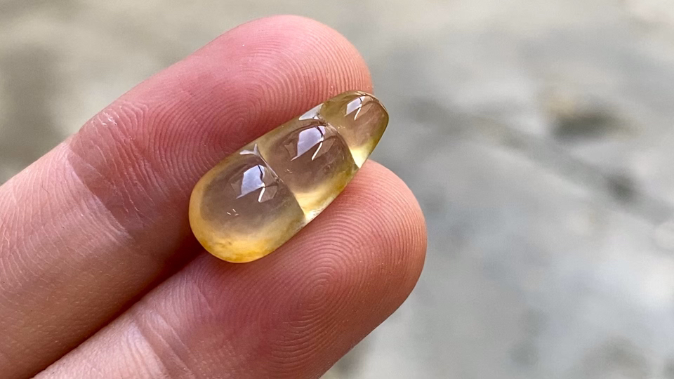 玻璃钢黄金福豆,17.2*7.8*5.2 完整