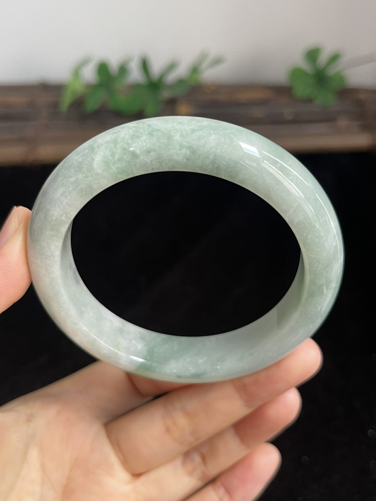 正圈56.5圈口，翡翠手镯
