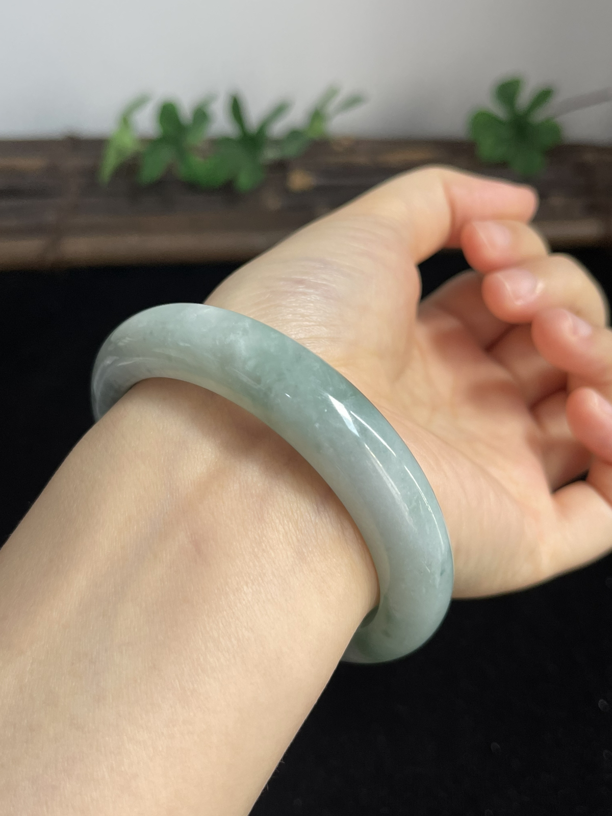 正圈56.5圈口，翡翠手镯