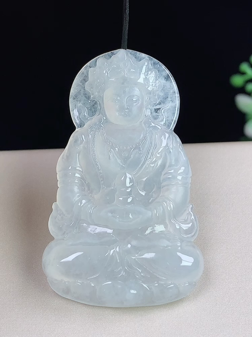 冰种渡母，无裂，尺寸45.5-28-5.1mm，D23hwa