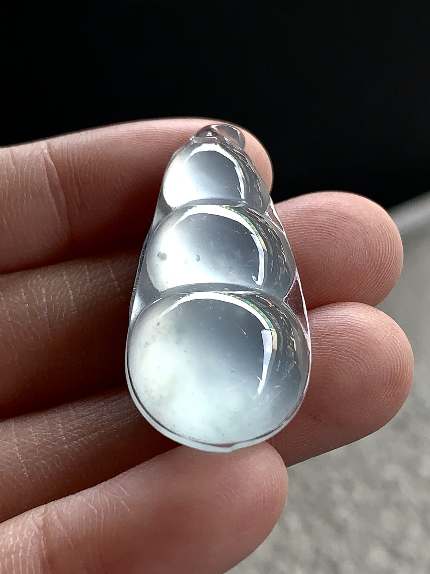 ️ 冰种福豆，尺寸：35×16.5×6，玉润福长，典藏佳选