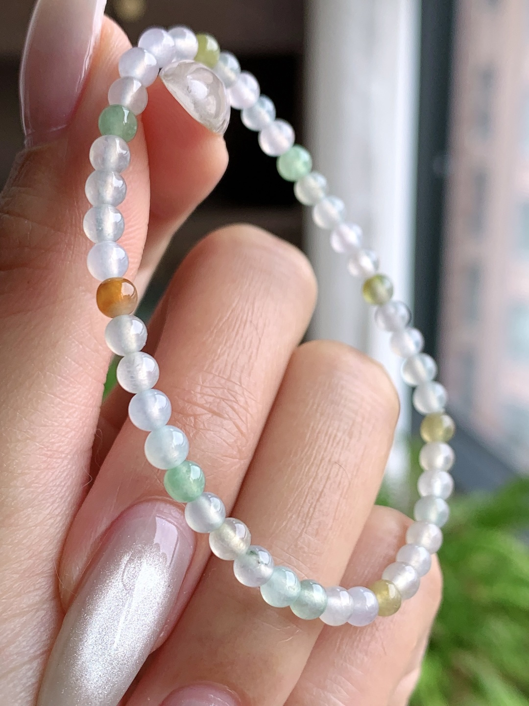 冰多宝手串圆珠子手串,性比高,4mm,4.8克