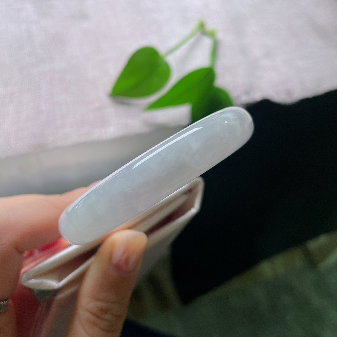 53.8/12.2/8淡紫正圈，冰润细腻，清爽干净，清雅，皮纹，ss57793