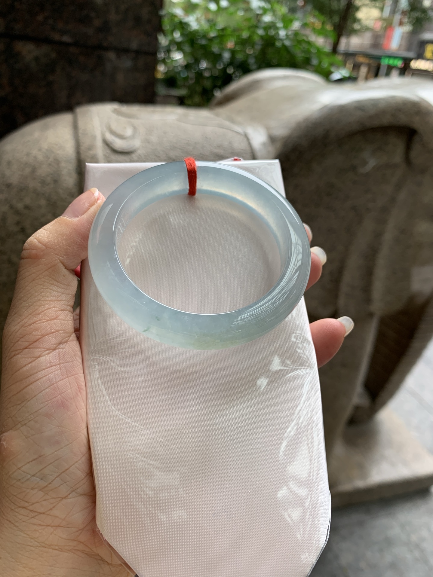 冰蓝底洒金正圈,0824-N1407-2,打灯细纹