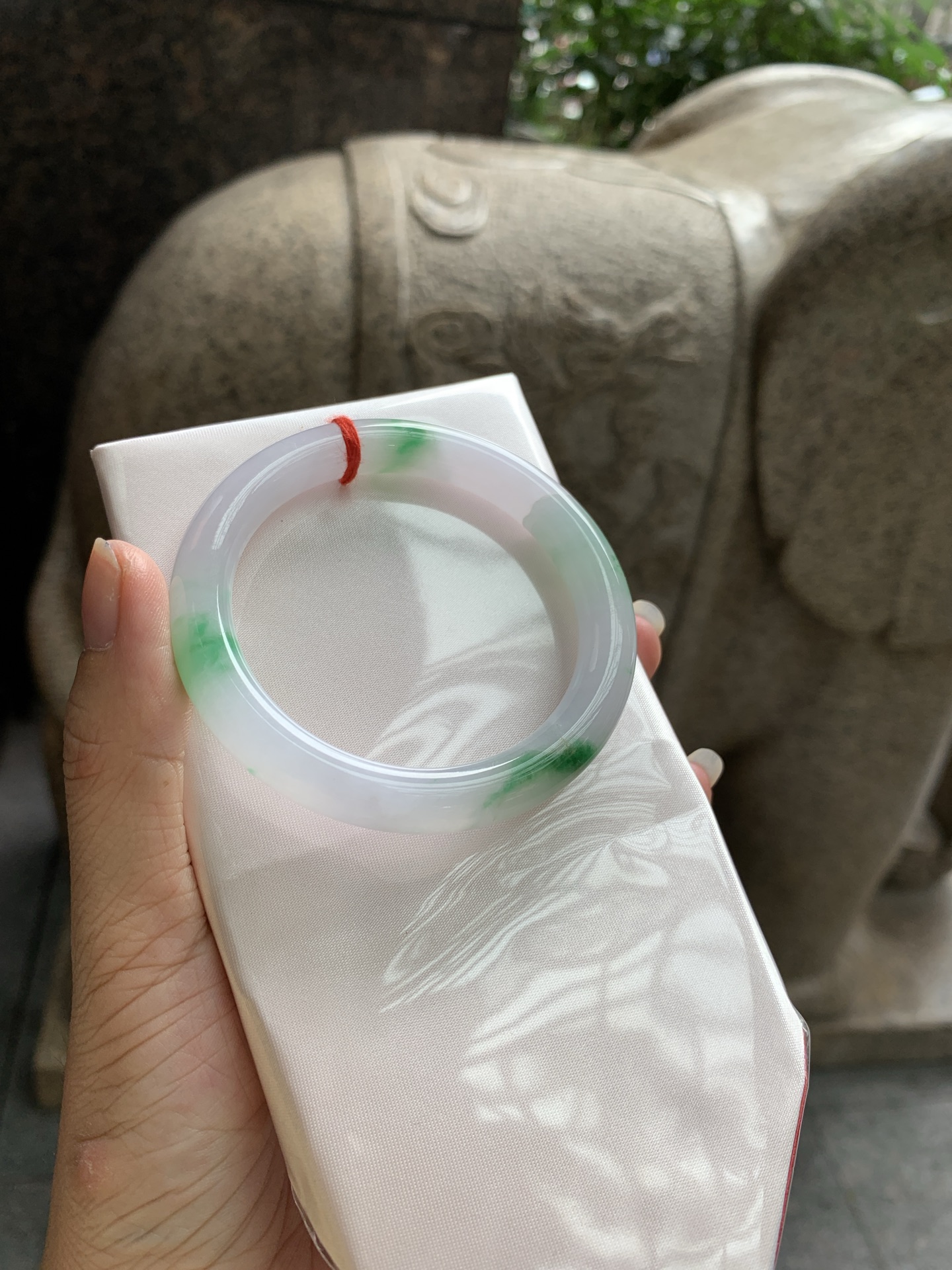 飘绿花圆条, 0824-094-527, 打的断纹，表皮微扣