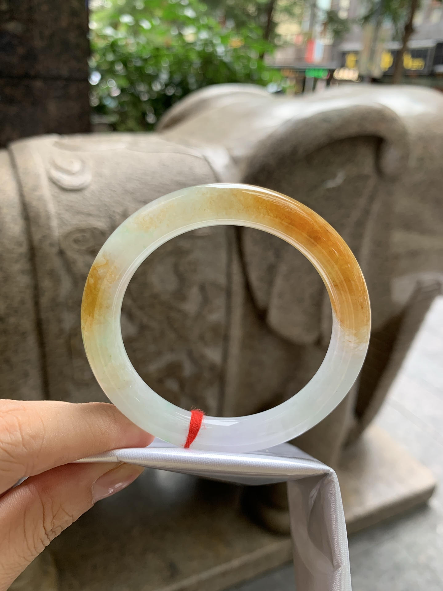黄翡圆条,打灯细纹