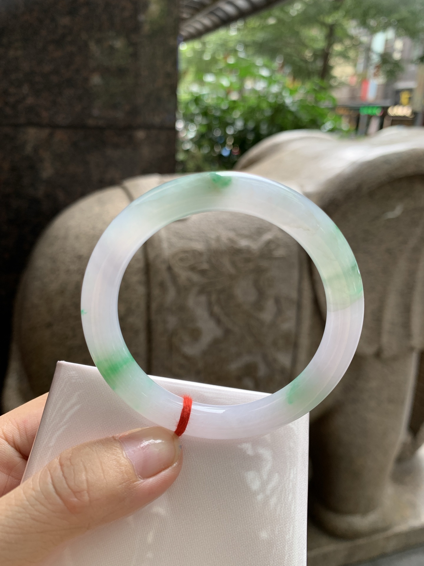 飘绿花圆条, 0824-094-527, 打的断纹，表皮微扣