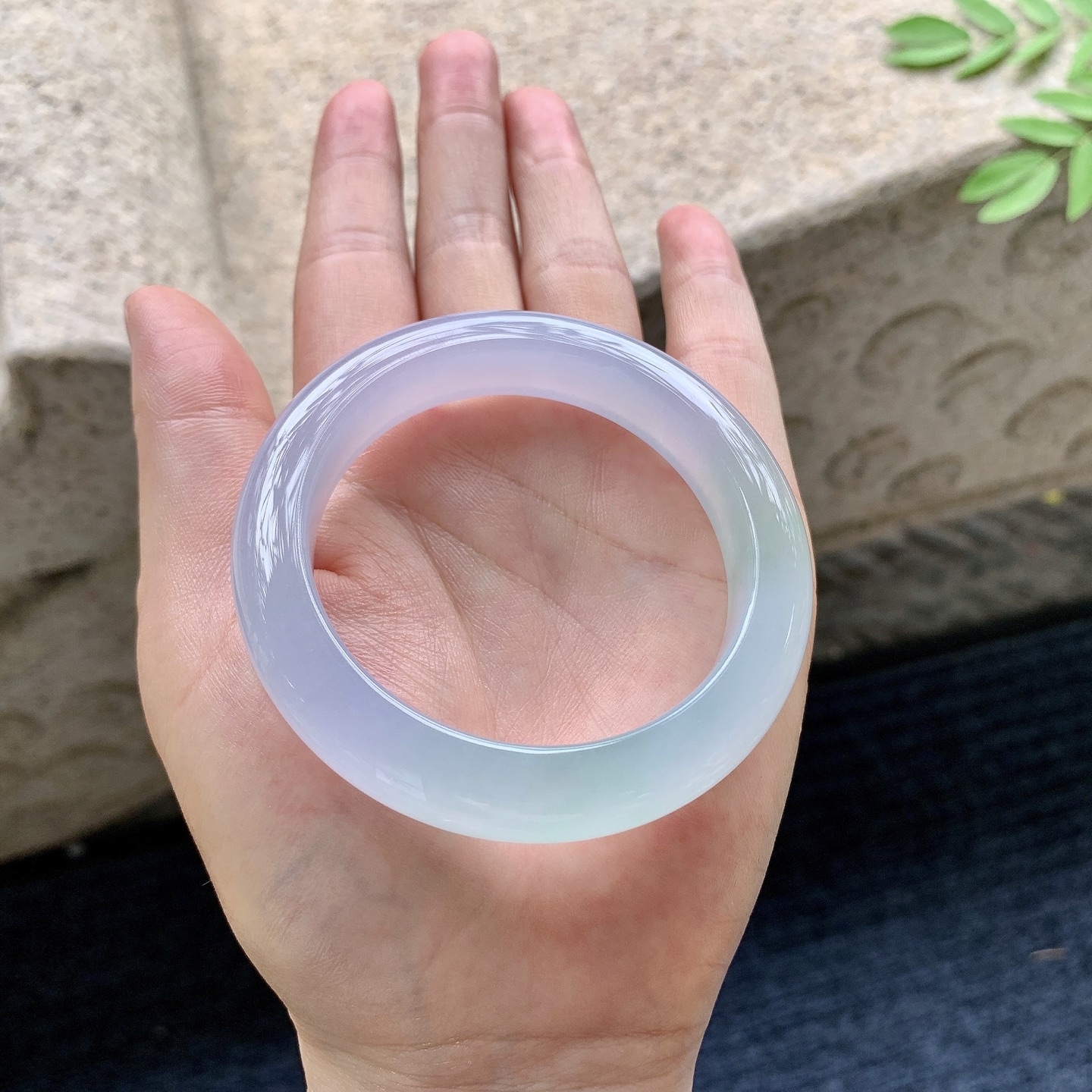 正圈50 51，圈口51.6/12/9，编码G7082510，冰春彩，清透，水润，种老，细腻，无裂