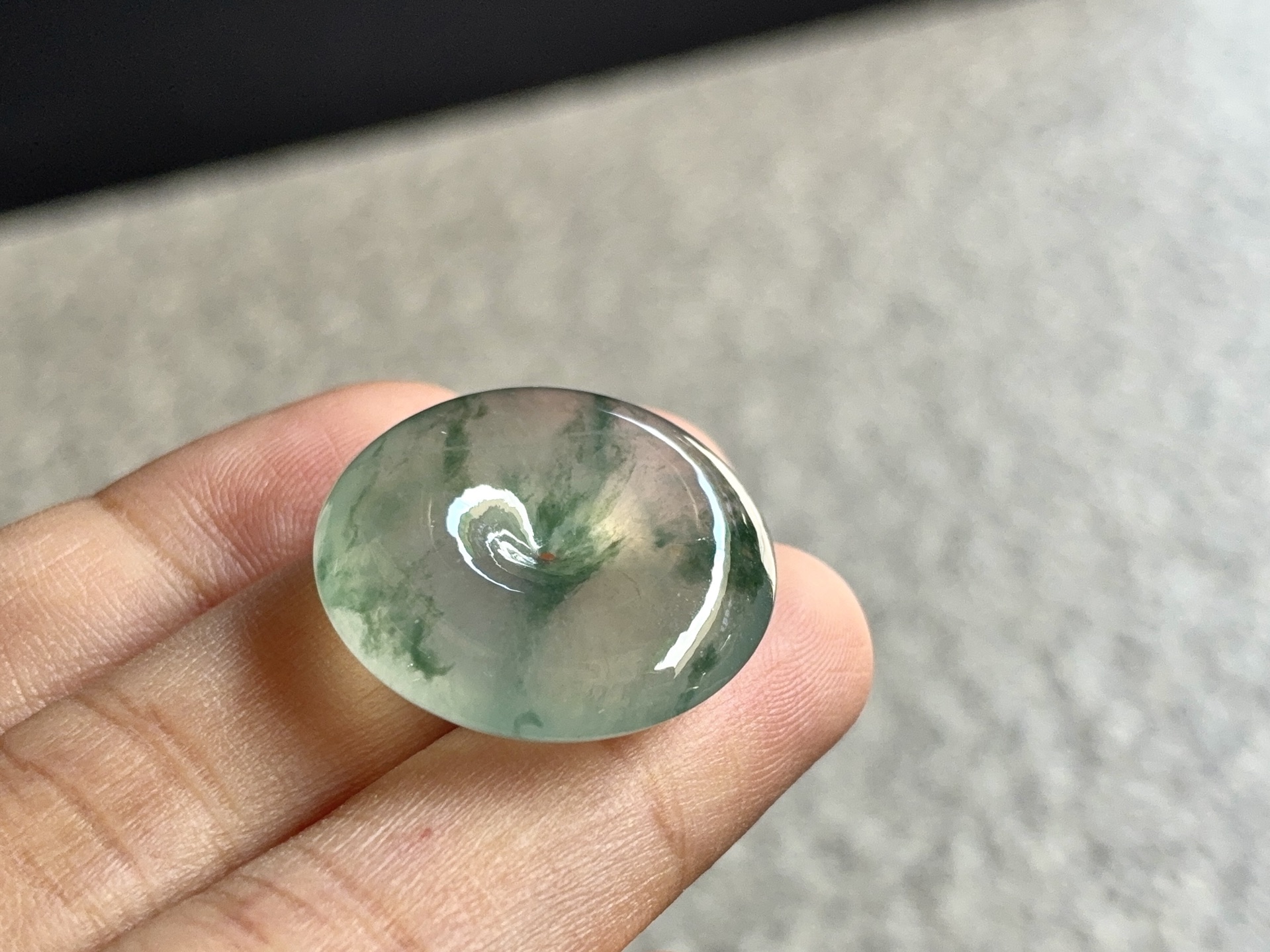 ️ 飘彩平安扣，尺寸：22.3×6.2